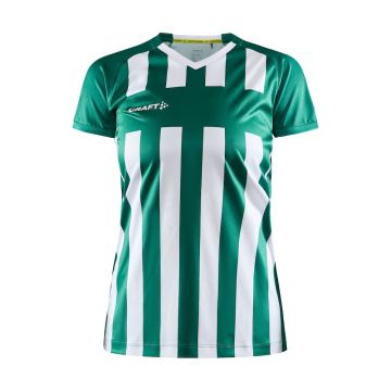 Craft Progress 2.0 Stripe Jersey til kvinder - Team Green/White