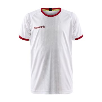 Craft Progress 2.0 Graphic Jersey til børn - White/Bright Red