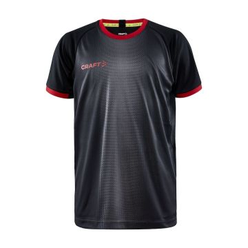 Craft Progress 2.0 Graphic Jersey til børn - Black/Bright Red