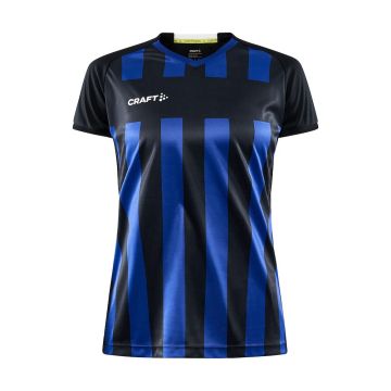 Craft Progress 2.0 Stripe Jersey til kvinder - Black/Club Cobolt