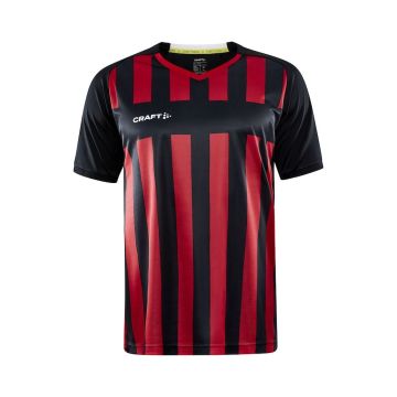 Craft Progress 2.0 Stripe Jersey til mænd - Black/Bright Red 