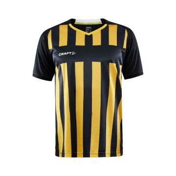 Craft Progress 2.0 Stripe Jersey til mænd - Black/Sweden Yellow