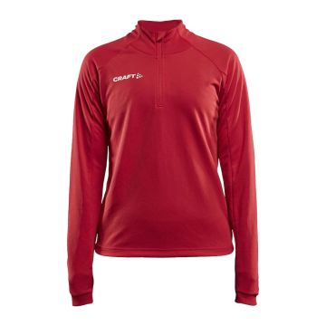 Craft Evolve Halfzip mellemlagstrøje til kvinder - Bright Red
