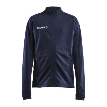 Craft Evolve Full Zip mellemlagsjakke til børn - Navy