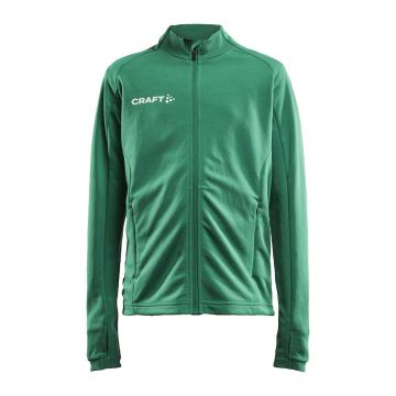 Craft Evolve Full Zip mellemlagsjakke til børn - Team Green