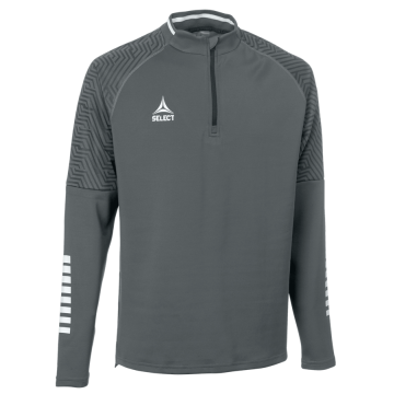 Select Trænings-Sweat 1/2 zip Monaco til Jr. - Grå/Hvid