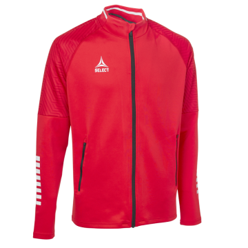 Select Monaco Zip Træningsjakke til Jr. - Rød