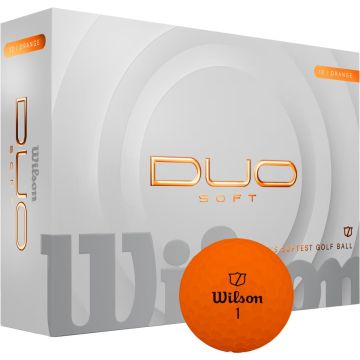 Wilson Duo Soft golfbolde -12 stk. - Orange