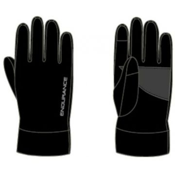 Endurance Wellington Thermo løbe handske - Sort