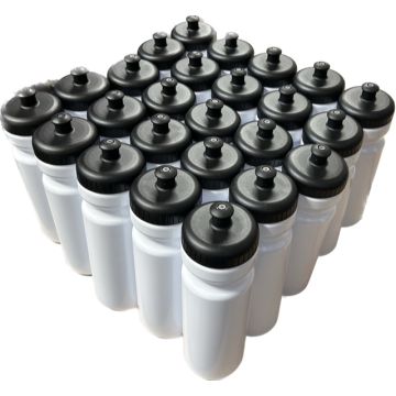 Sports Drikkedunk Classic 750 ml - Hvid/Sort - 25 stk. 