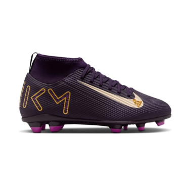 Nike Mercurial Superfly 10 Club KM MG Junior Fodboldstøvler - Lilla/Hvid
