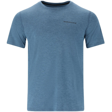 Endurance Abdon løbe t-shirt til herre - Blue Heaven