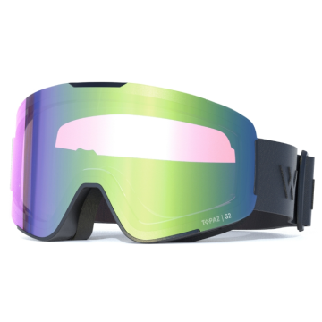 Whistler Nendaz Topaz III Cylindrical Ski Goggle - Black / Rainforrest