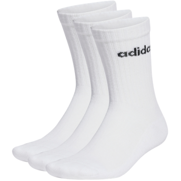 Adidas Crew Linear Sportsstrømper - 3pak - Hvid/Sort