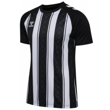 Hummel Match Striped Spilletrøje til børn - Sort/Hvid