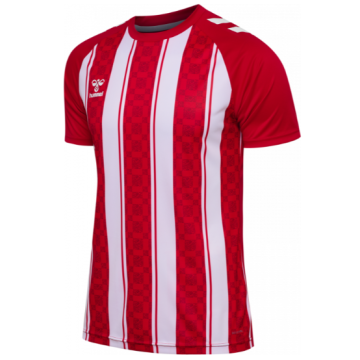 Hummel Match Striped Spilletrøje til voksne - Rød/Hvid