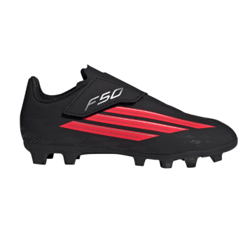 Adidas F50 Club Velcro FG/MG Fodboldstøvler - Sort/Rød