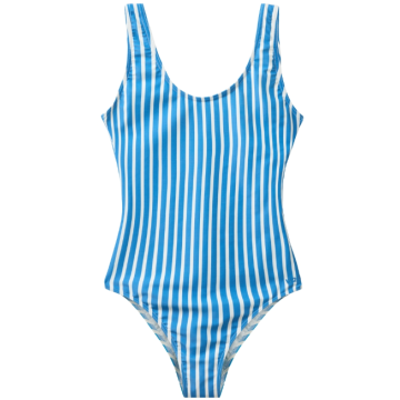 H2O Stripede Badedragt til kvinder - King Blue