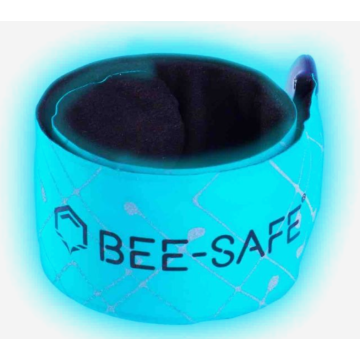 Bee-Safe LED Click Refleksbånd m. lys - Blue