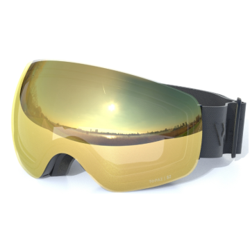 Whistler Morgins Topaz III Spherical Skibriller - Black/Champagne