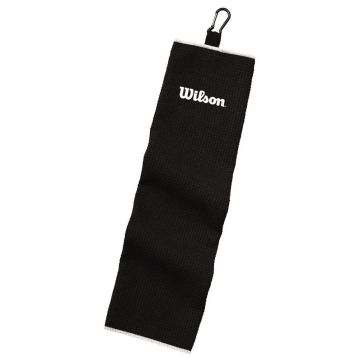 Wilson Tri-Fold Golf håndklæde  - Sort