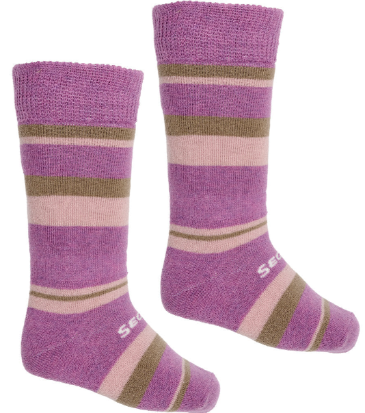Seger Kids Skistrømpe med merinould Purple - 22-24 - Lilla