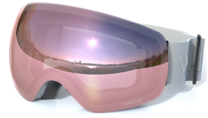 Whistler Morgins Topaz III Spherical Skibriller Cool Gray / Grape - One size - Grå